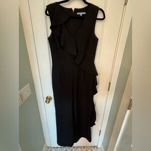 ANTONIO MELANI Black Ruffle Jumpsuit